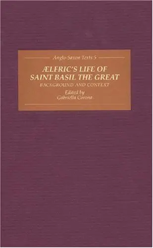 Cover of Aelfric's `life of Saint Basil'