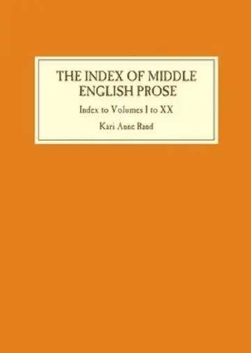 Cover of Index of Middle English Prose