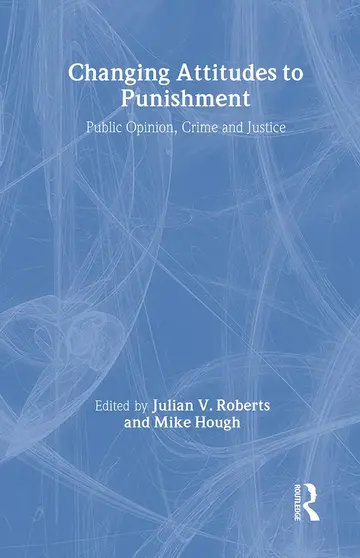 Cover of Changing Attitudes to Punishment