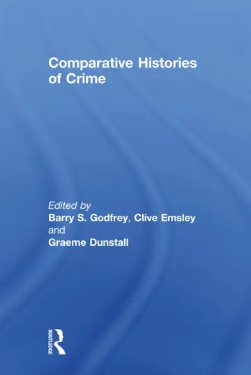 Cover of Comparative Histories of Crime