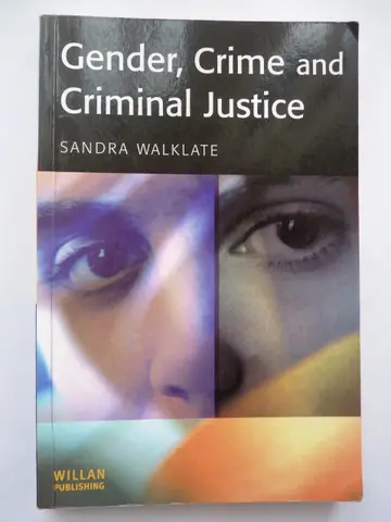 Cover of Gender, Crime and Criminal Justice
