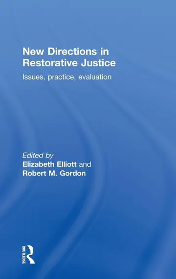Cover of New Directions in Restorative Justice