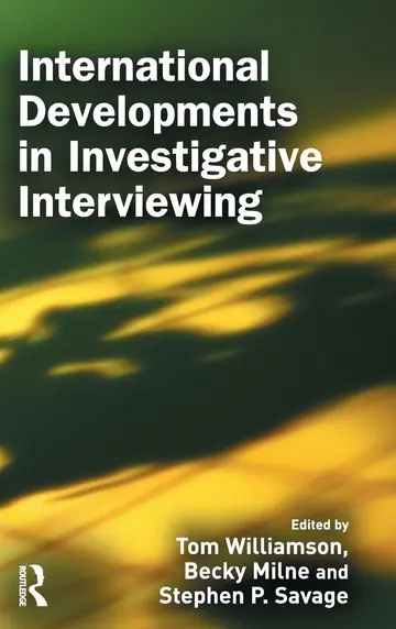 Cover of International Developments in Investigative Interviewing