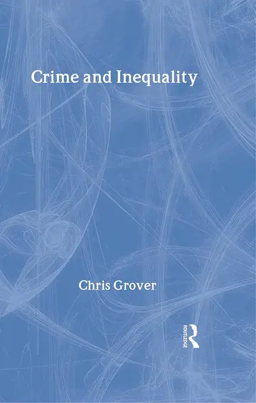 Cover of Crime and Inequality
