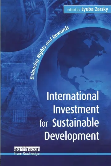 Cover of Governing Foreign Investment for Sustainability