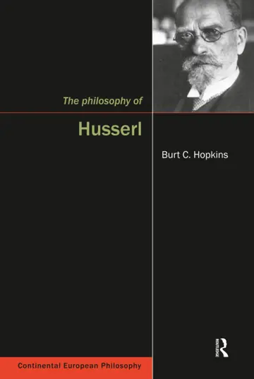 Cover of The Philosophy of Husserl