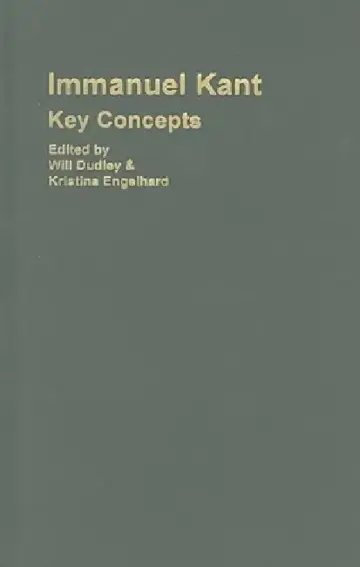 Cover of Immanuel Kant