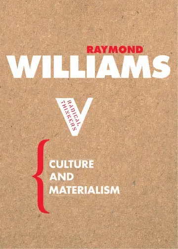 Cover of Culture and Materialism