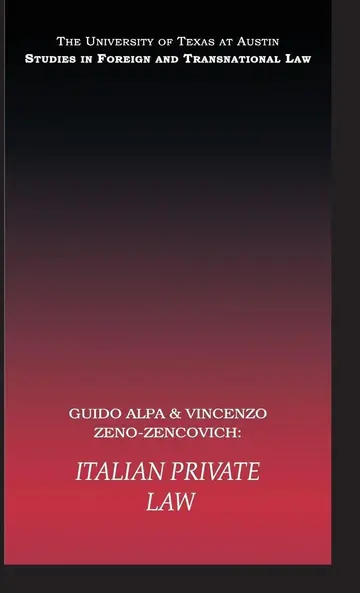 Cover of Italian Private Law