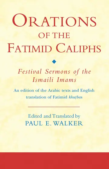 Cover of Orations of the Fatimid Caliphs