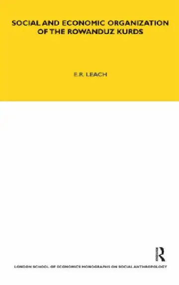 Cover of Social and Economic Organization of the Rowanduz Kurds