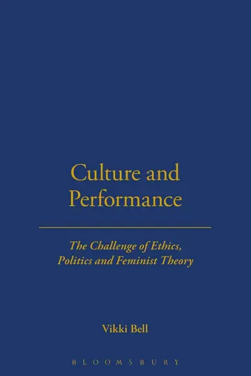 Cover of Culture and Performance