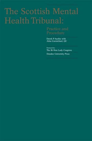 Cover of The Scottish Mental Health Tribunal