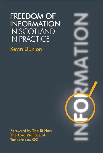 Cover of Freedom of Information in Scotland in Practice