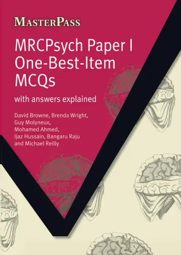 Cover of MRCPsych Paper I One-Best-Item MCQs