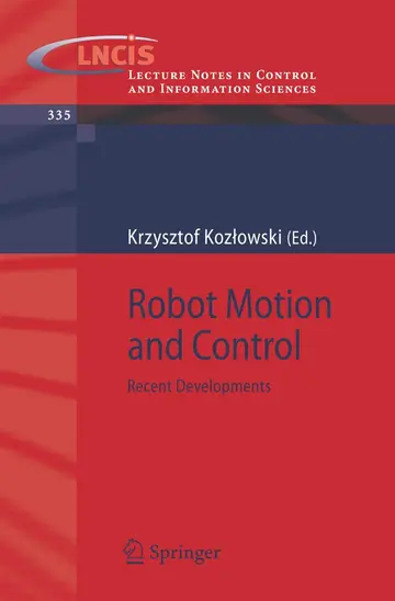 Cover of Robot Motion and Control
