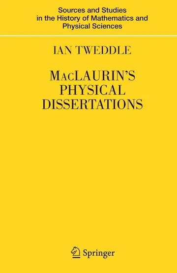 Cover of MacLaurin's Physical Dissertations