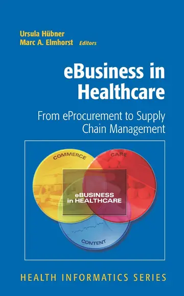 Cover of eBusiness in Healthcare