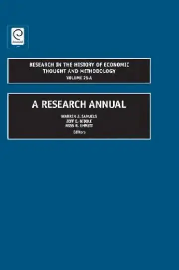 Cover of A Research Annual