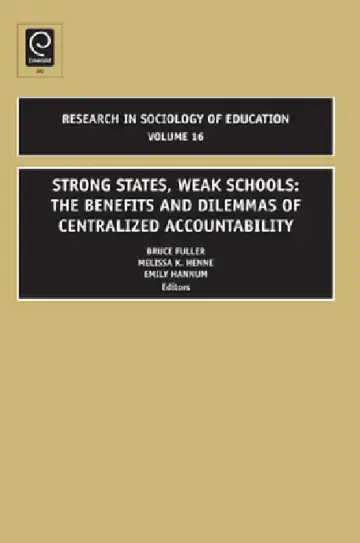 Cover of Strong States, Weak Schools
