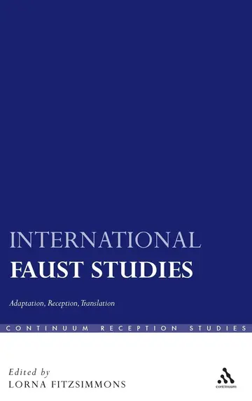 Cover of International Faust Studies