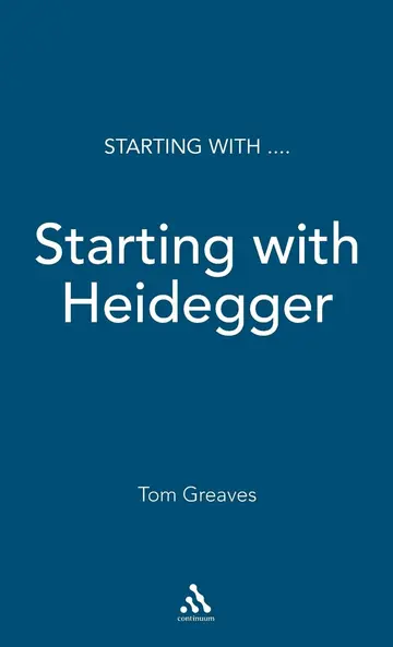 Cover of Starting with Heidegger