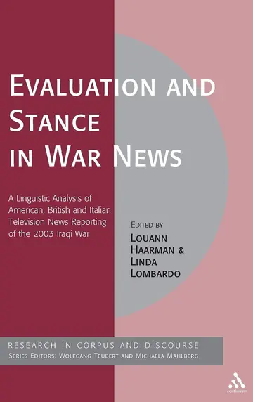 Cover of Evaluation and Stance in War News