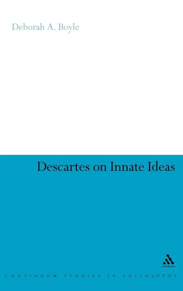 Cover of Descartes on Innate Ideas