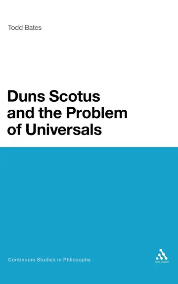 Cover of Duns Scotus and the Problem of Universals