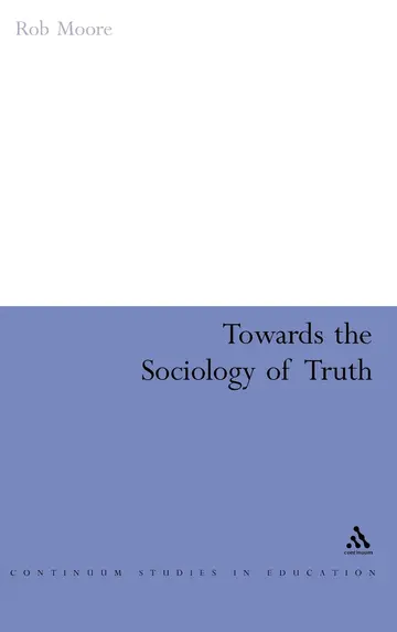 Cover of Towards the Sociology of Truth