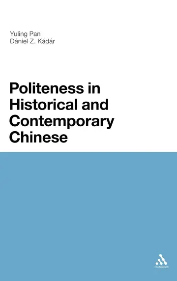 Cover of Politeness in Historical and Contemporary Chinese