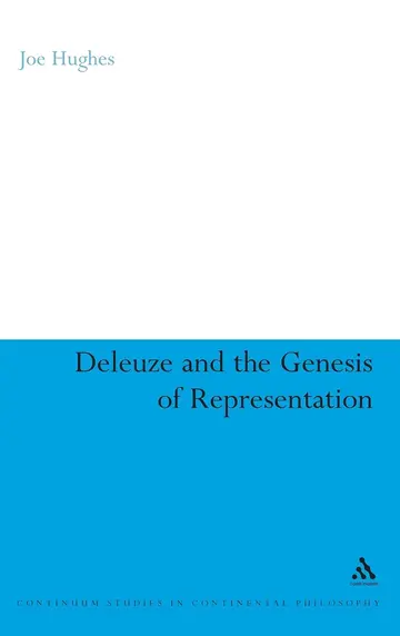 Cover of Deleuze and the Genesis of Representation