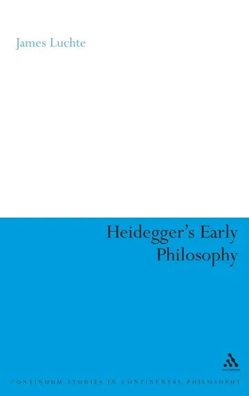 Cover of Heidegger's Early Philosophy