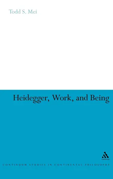 Cover of Heidegger, Work, and Being