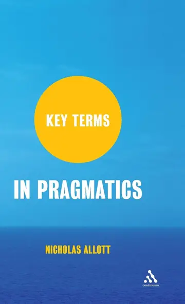 Cover of Key Terms in Pragmatics