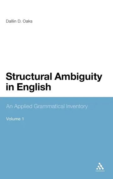 Cover of Structural Ambiguity in English