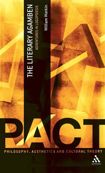 Cover of The Literary Agamben