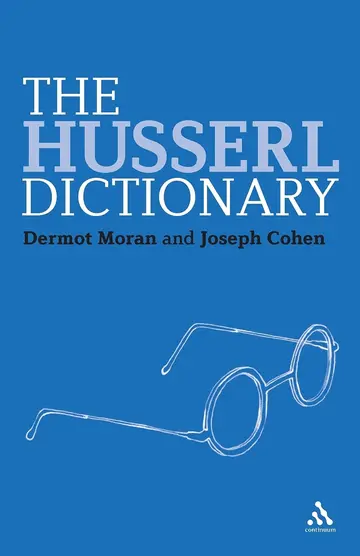 Cover of The Husserl Dictionary