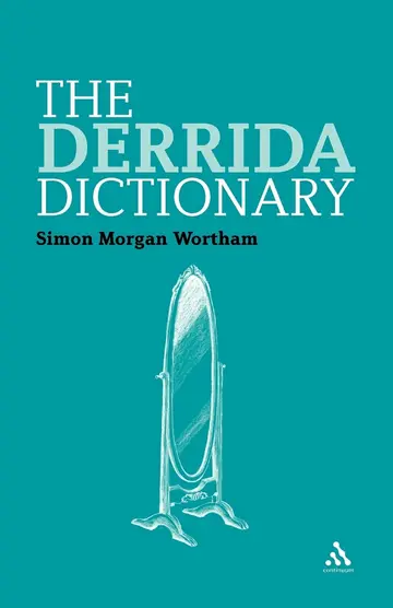 Cover of The Derrida Dictionary