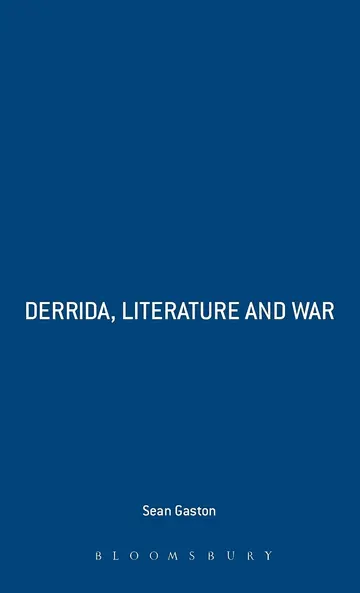 Cover of Derrida, Literature and War