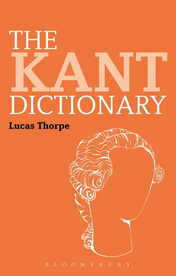 Cover of The Kant Dictionary