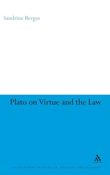 Cover of Plato on Virtue and the Law