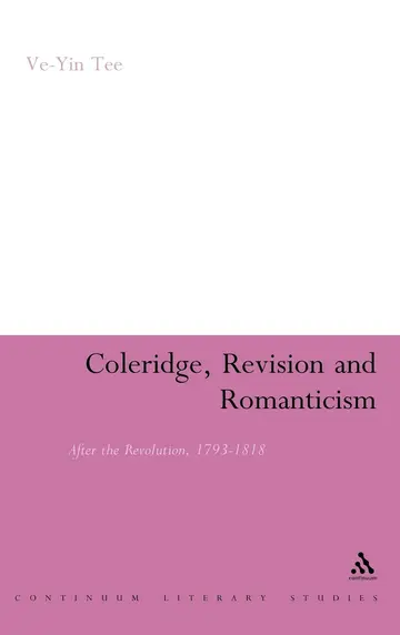 Cover of Coleridge, Revision and Romanticism