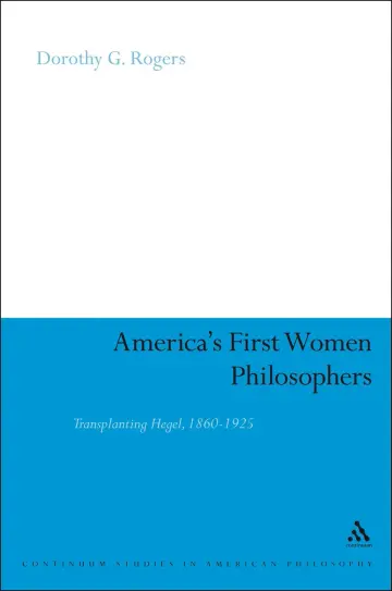 Cover of America's First Women Philosophers