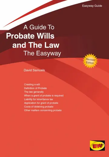 Cover of An Easyway Guide to Probate Wills and the Law