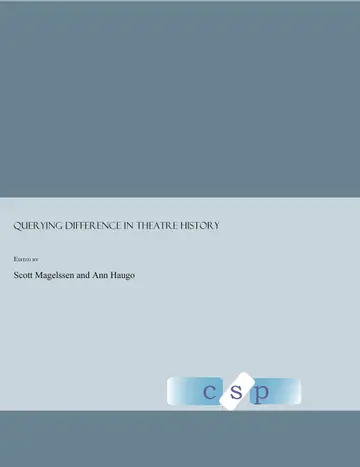 Cover of Querying Difference in Theatre History