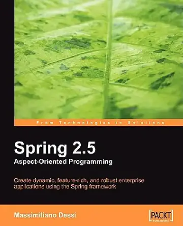 Cover of Spring 2.5 Aspect Oriented Programming