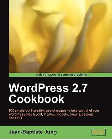 Cover of Wordpress 2.7 Cookbook
