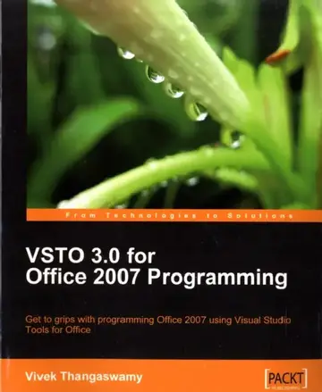 Cover of VSTO 3.0 for Office 2007 Programming