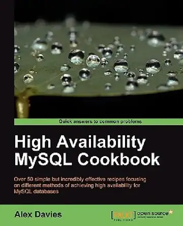 Cover of High Availability MySQL Cookbook